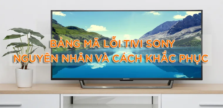 bảng mã lỗi tivi sony và cách tự khắc phục đơn giản tại nhà