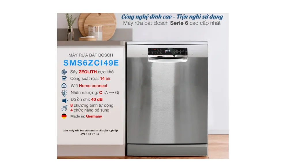 Lỗi E02 Trên Máy Rửa Bát Bosch - Nguyên Nhân Và Cách Xử Lý