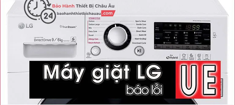 Máy giặt lg báo lỗi UE
