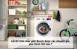 lỗi e2 trên máy giặt bosch