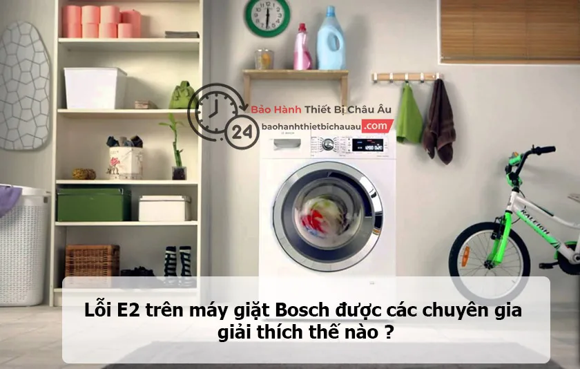 lỗi e2 trên máy giặt bosch